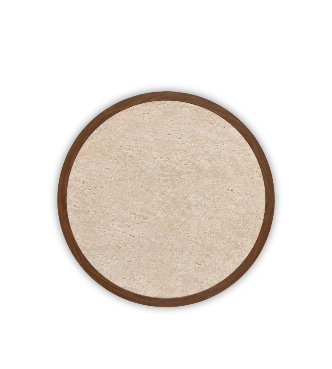 circular travertino